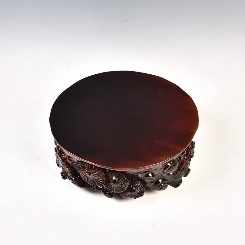 Houten Display Standaard, Ronde Basis voor Vaas, Bonsai en Theepot Houten Display Standaard, Ronde Basis voor Vaas, Bonsai en Theepot