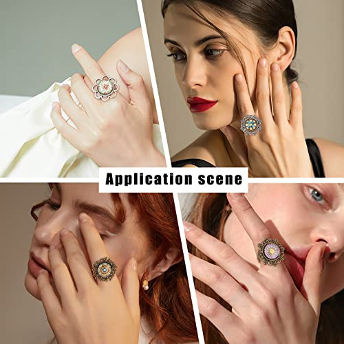 Bases de anillos ajustables SUNNYCLUE para solucionar problemas de tallas en joyería 8