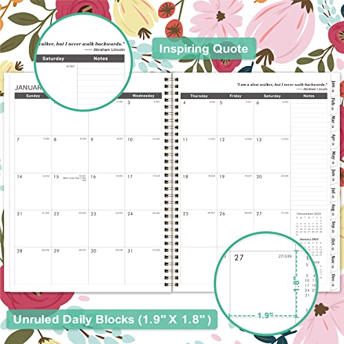 Monthly Planner/Calendar 2023-2025 - Jul. 2023-Jun. 2025, 2023-2025 Monthly Planner, 9" × 11", 2-Year Monthly Calendar With Flexible Cover, Monthly Tabs, Two-Side Pockets, Thick Paper, Daily Organizer #TOP2