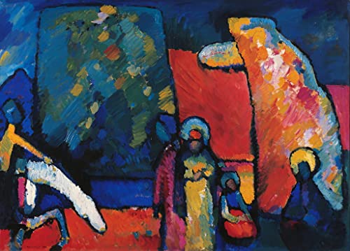 Peinture sur Toile Improvisation Kandinsky TVLAR pour Rénover l'Ambiance Visuelle du Salon