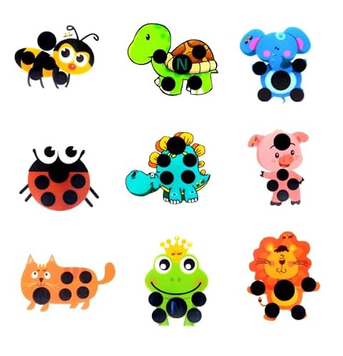 6Pcs Multicolor Forehead Stick-On Fever Kids Fast Temperature Fever Continuously Fever Temperature Monitoring Stickers Fever Stickers for Children Infants Health