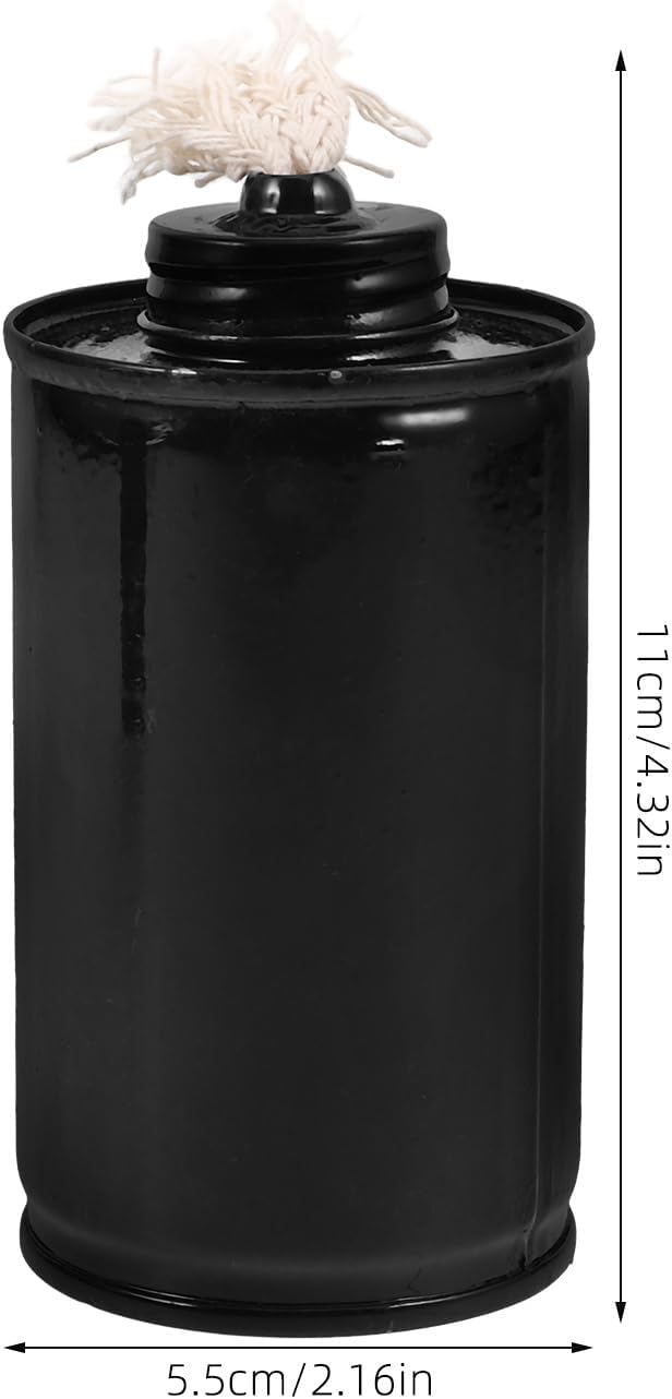 OSALADI Outdoor Torch Fuel Canister Replacement 4.33 Inch Refillable Garden Torch Fuel Tank for Patio Backyard Torches Easy Install Durable Material