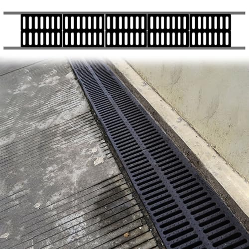 Grille d'évacuation antidérapante pour éliminer l'eau stagnante des allées de garage