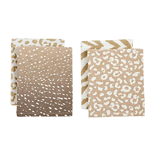 Serviettes léopard Mud Pie cadeau idéal maison essuie-mains faon - 4