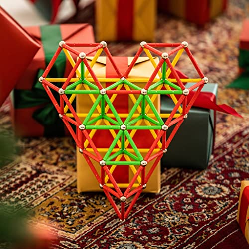 Banbby 145Pcs Magnetic Toys Upgraded 2.28 Inches Building Sticks Set For Kids Magnet Games (10 Colors) #TOP4