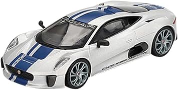 MINI GT 1/64 جاكوار C-X75 فضي بمقبض أيسر منتج نهائي MGT00960-BL