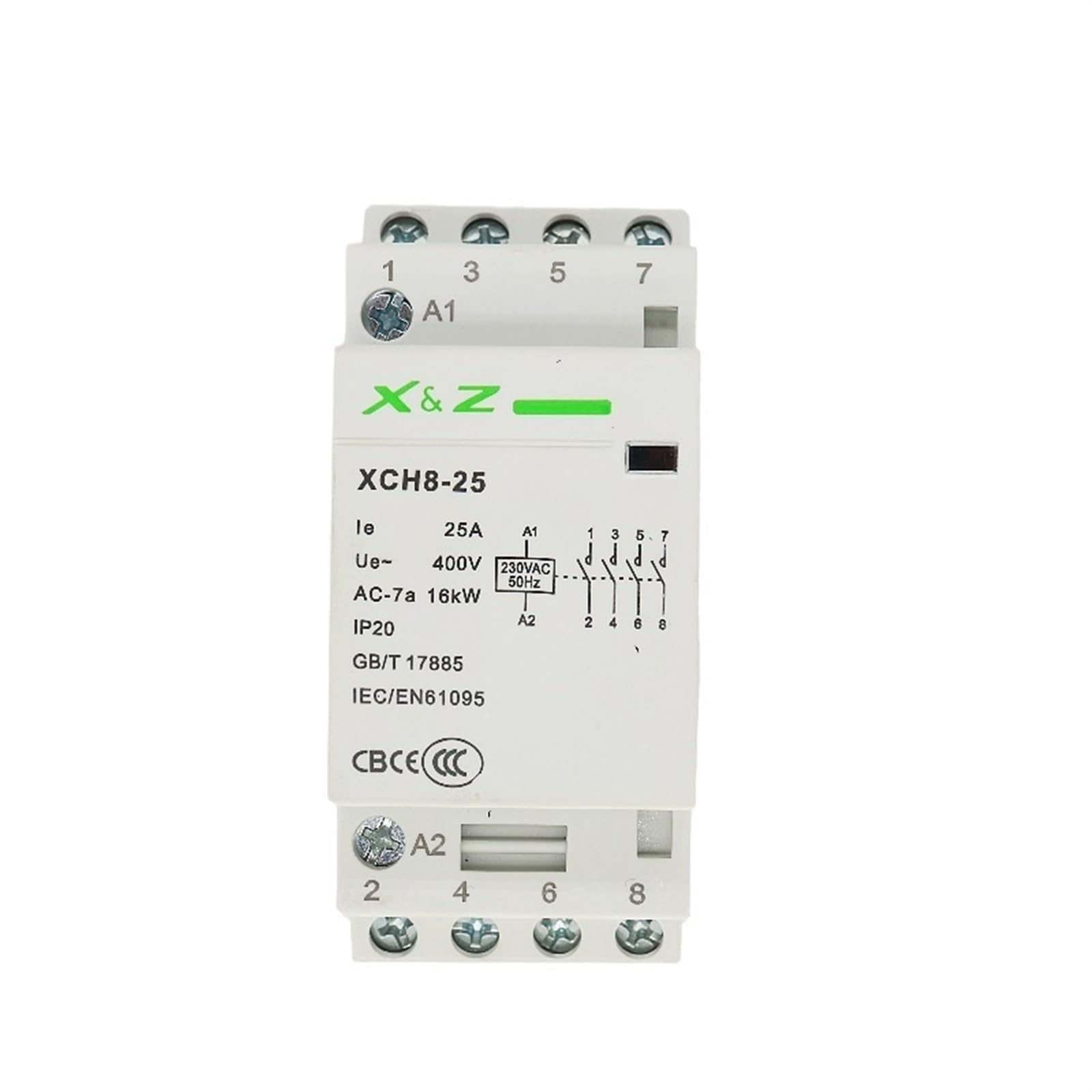Contacteur de puissance 4P 20A pour automatiser le chauffage