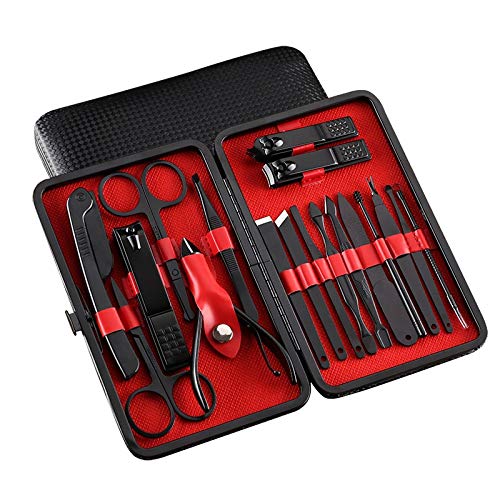 Pince et ciseaux de manucure dans un kit de coupe-ongles 18 en 1 complet