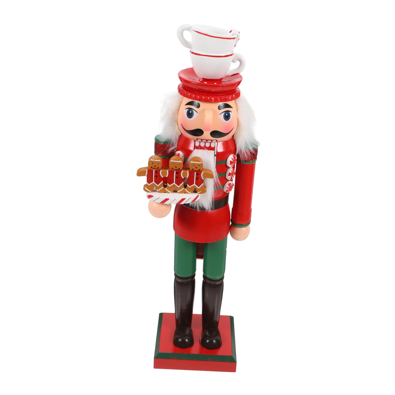 Casse-Noisette Bois Figurine de Soldat Pain Épice Décoration de Ballet pour Noël Objet de Collection pour Fêtes