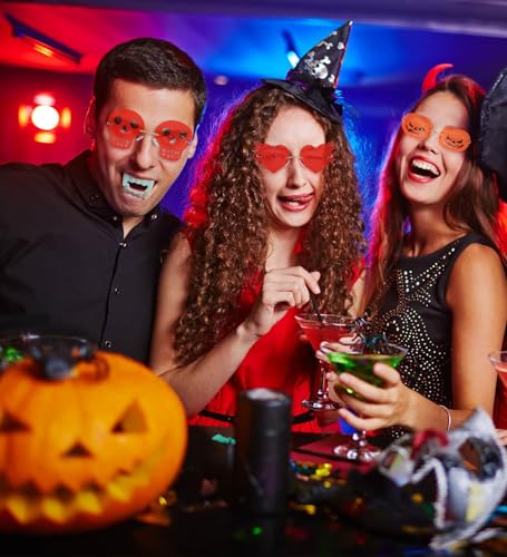 NULOOQ Rimless Halloween Skull Sunglasses, Festival Skull Glasses for Women Men2