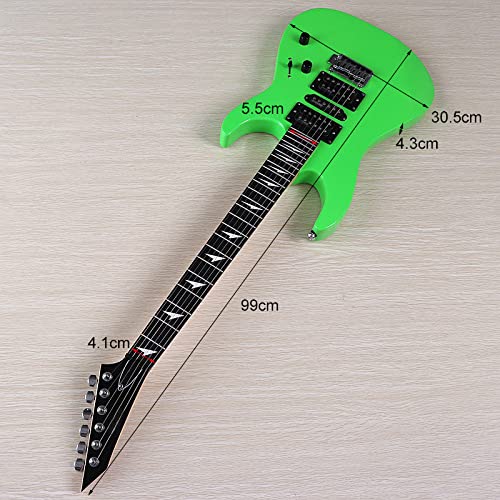 Guangming - Electric Guitar, 24 Frets, Modern C Shape Neck, Electric Bass Guitar Beginner Kit 6 String Exquisite Maple Bass With Bag #TOP5