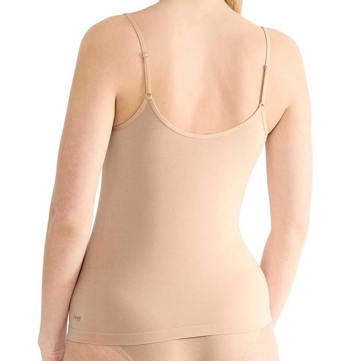Sloggi Damen Spaghetti Top GO Sense – 3er Pack, Nahtlos Rundgestrickt, Superweich, Feuchtigkeitsregulierend, Nachhaltiger Modal-Mix