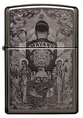 Zippo Unisex's Mayans M.C. Pocket Lighter, Black Ice, One Size, 5.5 x 3.8 x 1.2 cm - Image 2
