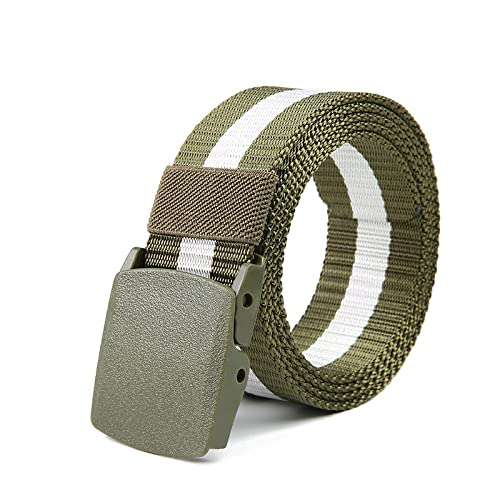 Ceinture pour hommes en nylon tressé réglable avec boucle amovible