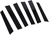 ROADFAR Glossy Black Car Window Pillar Posts Sticker B Pillar Kit 6PCSSet Fit for Honda CR-V 2.4L 2007 2008 2009 2010 2011
