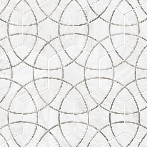 Top 10 Picks for Best Porcelain Tile for Bathroom Floor 8 MSI Modulo Mist 11 in. x 13 in. Hexagonal Matte Porcelain Floor and Wall Tile – Ideal for Bathrooms, Showers, Backsplashes and Accent Walls