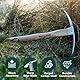 Berry&Bird Gartenhacke Pickel Hoe, Edelstahl Doppelhacke mit Holzgriff, Spitzhacke, Kombihacke für Transplantation Graben Pflanzung Lockerung des Bodens(37.8CM