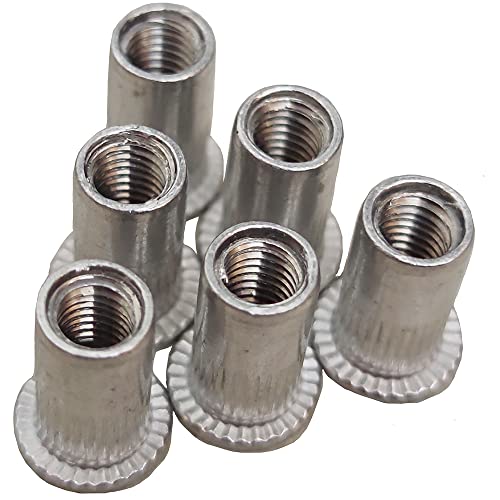 Flat Head Aluminum M5 Rivet Nut Rivnut Nutsert 5Mm (Pack Of 25) #TOP4