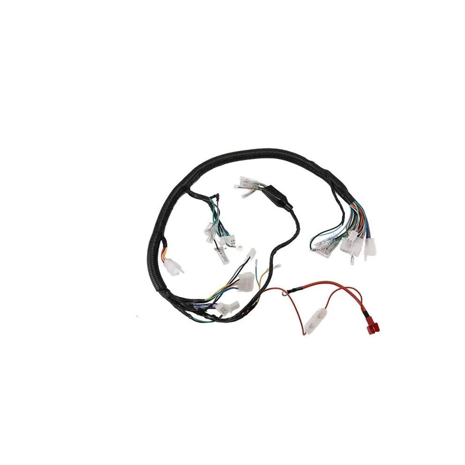 Kit arnés completo Para Jiling CG125 ZJ125 motocicleta cableado eléctrico arnés Cable CDI bobina de encendido Arnés motor independiente