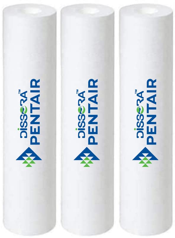 PP Spun Pre Filter Candle 10 Inch 5 Micron, Suitable for All Brands RO UV UF, 110 gm Premium Filter, Pack of 3