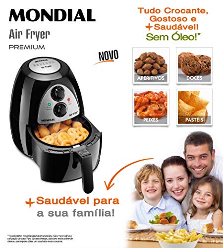 Fritadeira Elétrica Air Fryer Mondial Naf-03 1.500w 220w