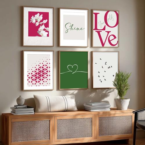 Image of kotart - Wall Poster | Paintings with Frame for Living Room, Bedroom and Office | Painting Decoration (14X20 Inch, A) Pack of 6