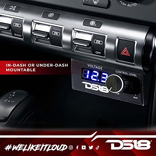 Ds18 Bkvr Remote Level Control - Rca Line Level Control, Built-In Volt Meter, On/Off Amp Switch, Multiple Mounting Options - Prevent Damage To Your Audio Equipment #TOP2