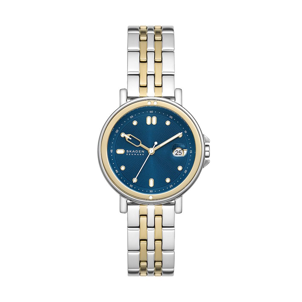 Skagen Women's Watch Signatur Lille Sport Three-Hand Date, Two-Tone Stainless Steel, SKW3137