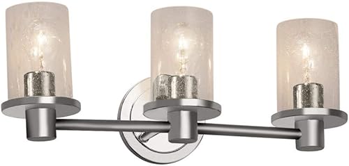 Justice Design Group Lighting FSN-8513-10-SEED-NCKL Rondo - Barra de baño, nĂquel cepillado Justice Design Group Lighting FSN-8513-10-SEED-NCKL Rondo - Barra de baño, nĂquel cepillado