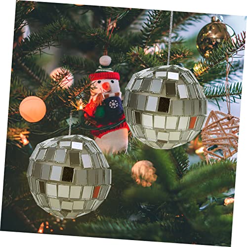 Abaodam - 20 bolas espejadas para discoteca, decoración para bodas, escenarios y fiestas temáticas, esferas reflectantes de vidrio miniatura 5