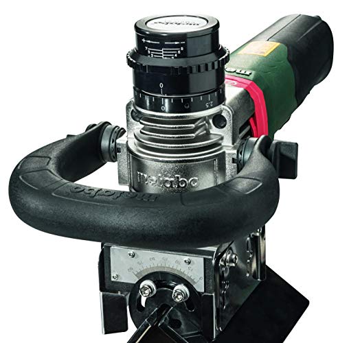 Image of Metabo 3 /8-Inch Metal Beveling Tool, 12,500 RPM, 13.0 AMP w /Brake, Non-Lock Paddle, Electronics, KFMPB 15-10 F, 601755620, Green
