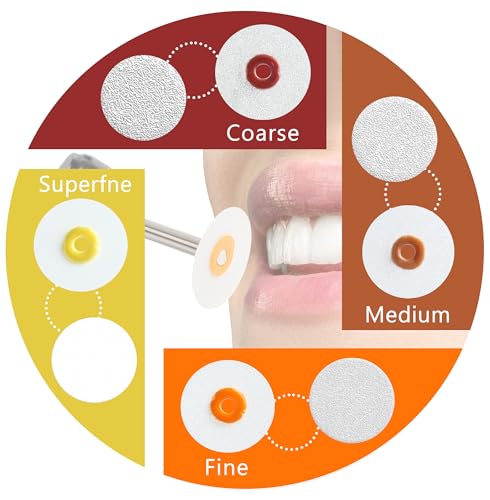 Image of Dental Composite Resin Polishing Disc P12 4.0 Extra Thin Polishe Wheels Diamond Impregnated Polishing System 12.5mm Wheel Sanding Finishing Grinding Lab Tool 41Pcs