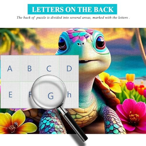 Puzzle Tortuga Arcoíris Temática Animales 16+ Años miniatura 3