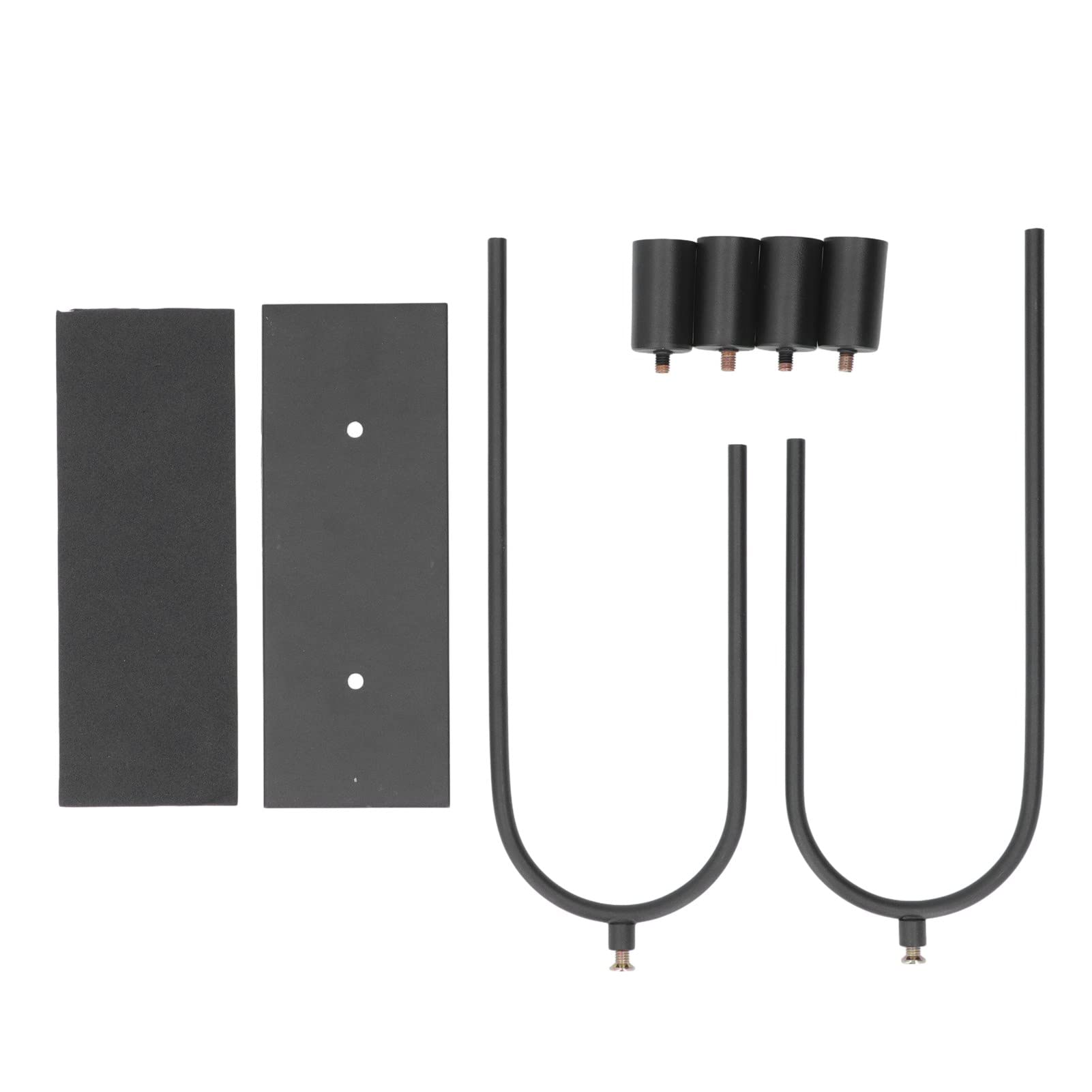 4 Arm U Shape Candle Holder Black Decorative Taper Candlestick Holder for Home Party