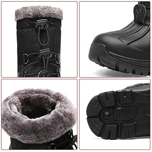 image for DREAM KIDS Kids Snow Boots Boys & Girls Winter Boots Waterproof Col