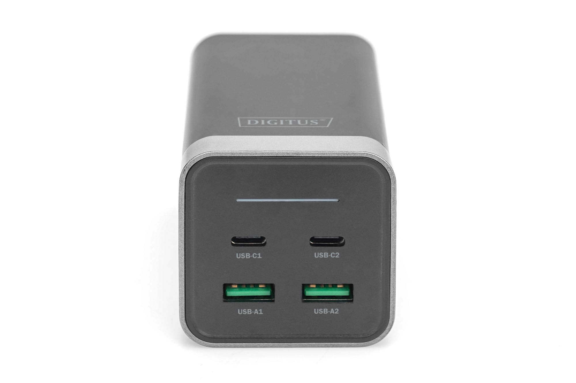 DIGITUS Caricabatterie universale GaN 150 W - 2 porte USB-C - 2 porte USB-A - Caricabatterie veloce Power Delivery 3.0 (PD 3.0) - Per iPhone, iPad, Samsung Galaxy, Pixel, Xiaomi, Motorola, Huawei
