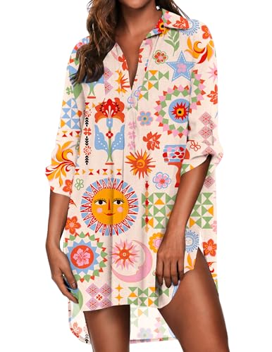 Image of Ekouaer Swimsuit Coverup for Women Bathing Suit Cover Up 2026 Summer Beach Vacation Outfits