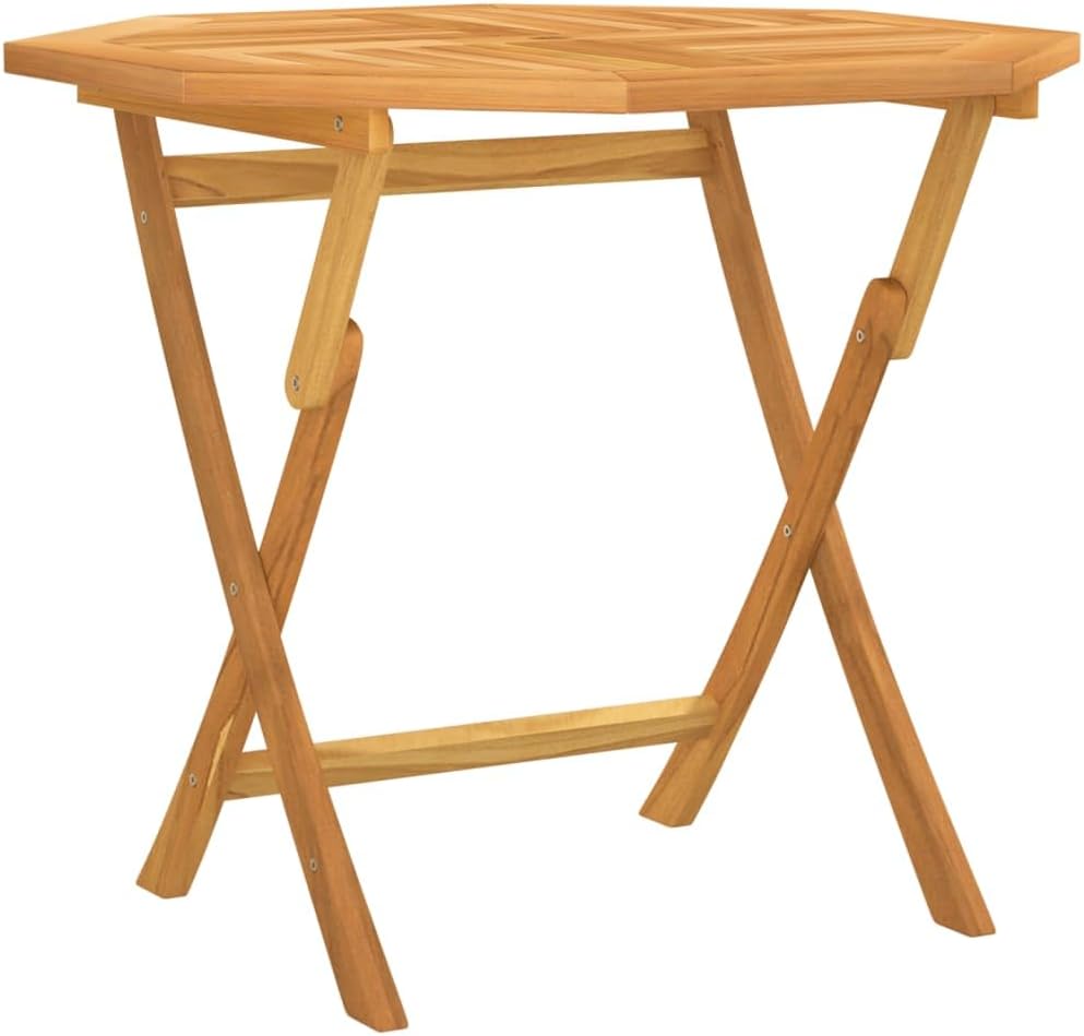 Folding Patio Table,Leisure Table,Reading Table,Dining Tables,Snack Tables,Display Tables,Party Tables,Garden Tables,Game Tables,for Camping,Picnic,Party,Lawn, 33.5"x33.5"x29.9" Solid Teak Wood