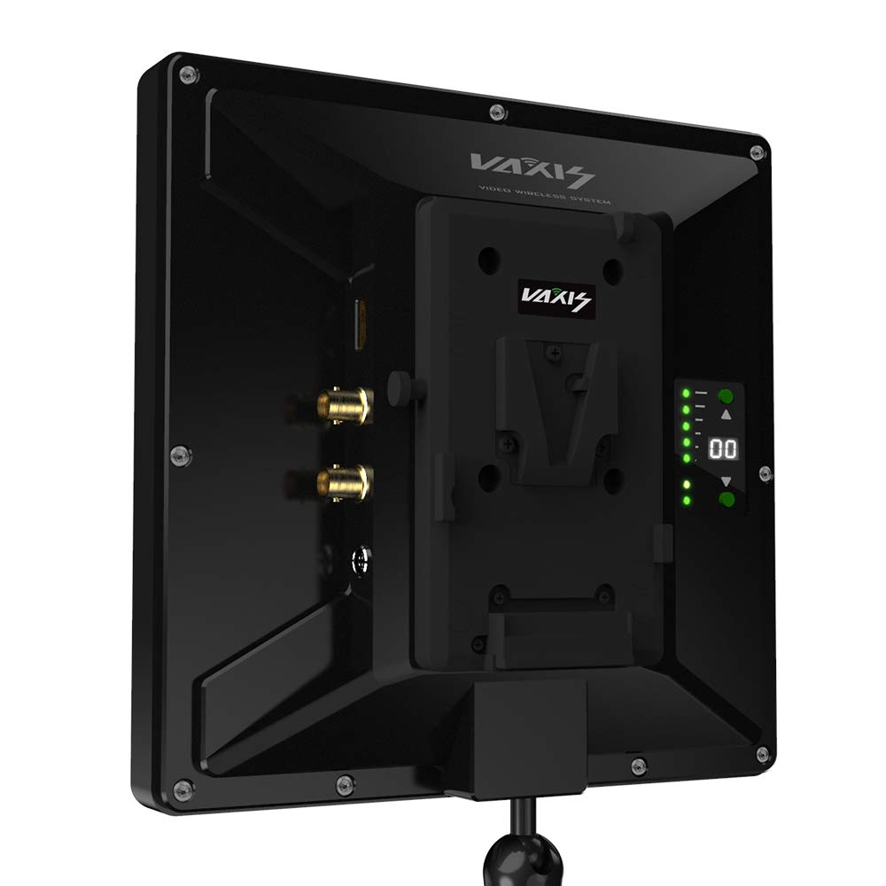 VAXIS Storm 5000 Zero Delay HD Wireless Video MIMO Antenna Array with Receiver Built in (Gold Mount Plate, Rx Only)