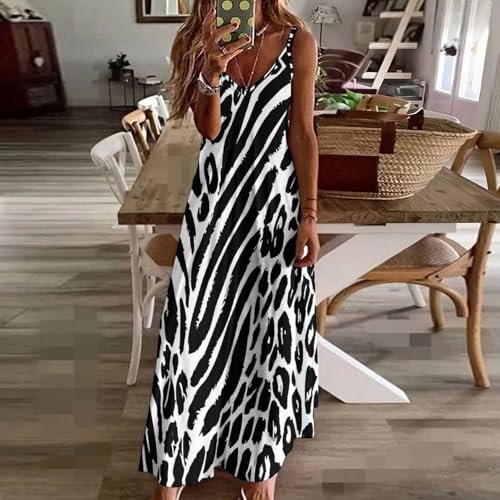 Robe de plage longue en patchwork léopard idéale pour vos soirées d'été - 3