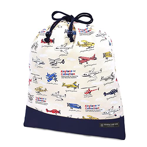 体操服袋 男の子 巾着袋 大 体操服入れ 小学生 お着替え袋 大きめ 翼ひろげてスカイクルージング カラフルキャンディスタイル N3378900