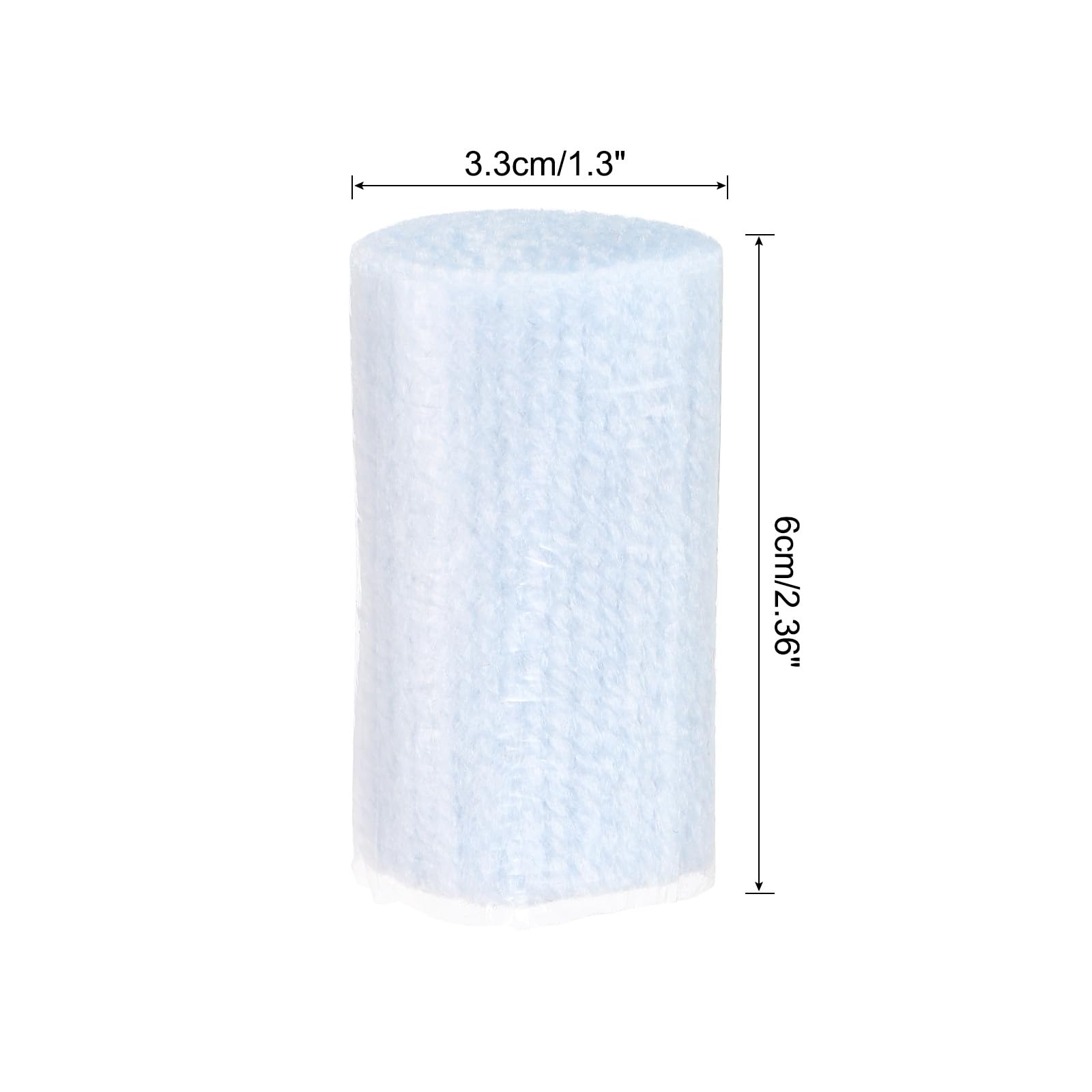 Patikil 10 Rolls Latch Hook Yarn Kit, Precut Yarn for Hook Rugs Crochet & Tapestry DIY Craft, Light Blue - Image 2