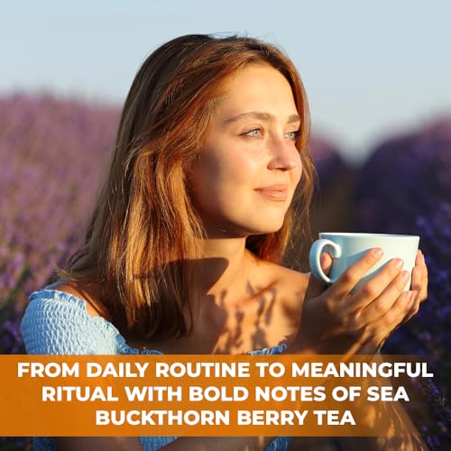 Image of 4 oz. Sea Buckthorn Berry Herbal Tea (Hippophae rhamnoides) - 113g Dried Sea Buckthorn Berries Te de Espino Amarillo