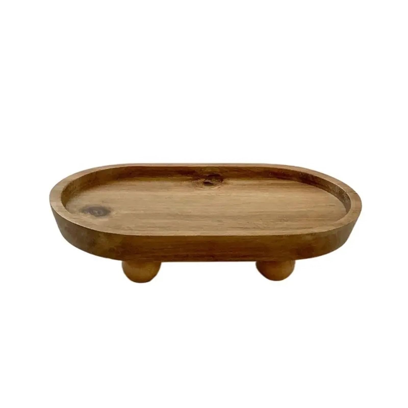 Vassoio for gioielli in legno ovale in, porta chiavi for la casa Per Le Donne(Oval)