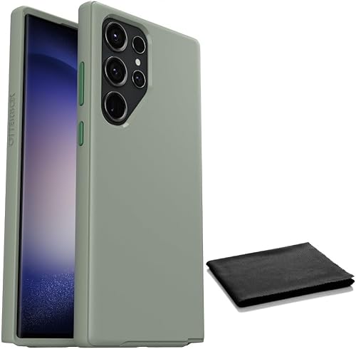 Miniatura 7 de OtterBox Galaxy S23 Ultra (solamente) - Funda de la serie Symmetry - Sage Advice (verde) - Compatible con carga inalámbrica - Bordes elevados para