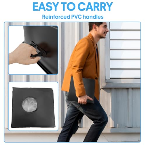 PGGP Umbrella Base Weight Water Bag, 75lbs Heavy Duty Umbrella Weights for Outside, Portable & Foldable Umbrella Weights for Market Umbrella, Cantilever & Offset Bases