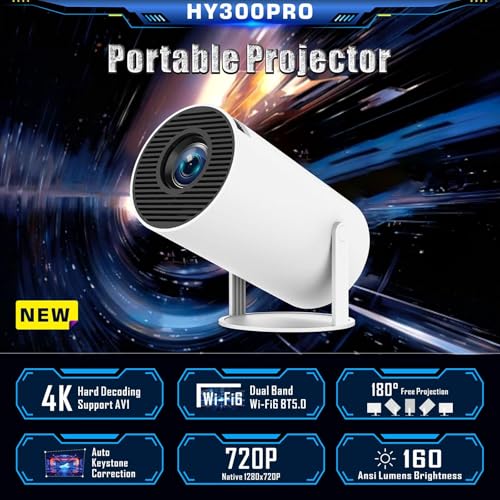 Image of Smart Projector 180 Degree Flexible Projection Angle Outdoor Movie Projector