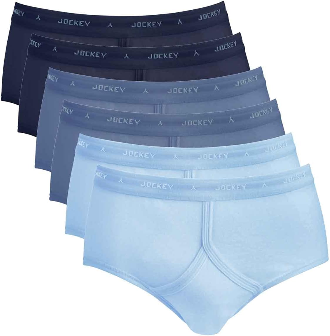Men's Jockey Y-Front Cotton Briefs Multi Pack Of 6 Underwear