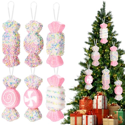 Weihnachtsbaumschmuck, 6 Stück Weihnachtsbaum Schmuck Groß...