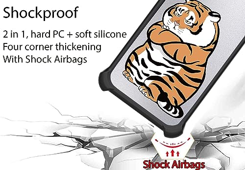 jioeuinly Case for Tecno CAMON 20 Case Compatible with Tecno CAMON 20 Phone Case Cover [with Tempered Glass Screen Protector][Ring Support][Silver Reflect Light] DYH-PH